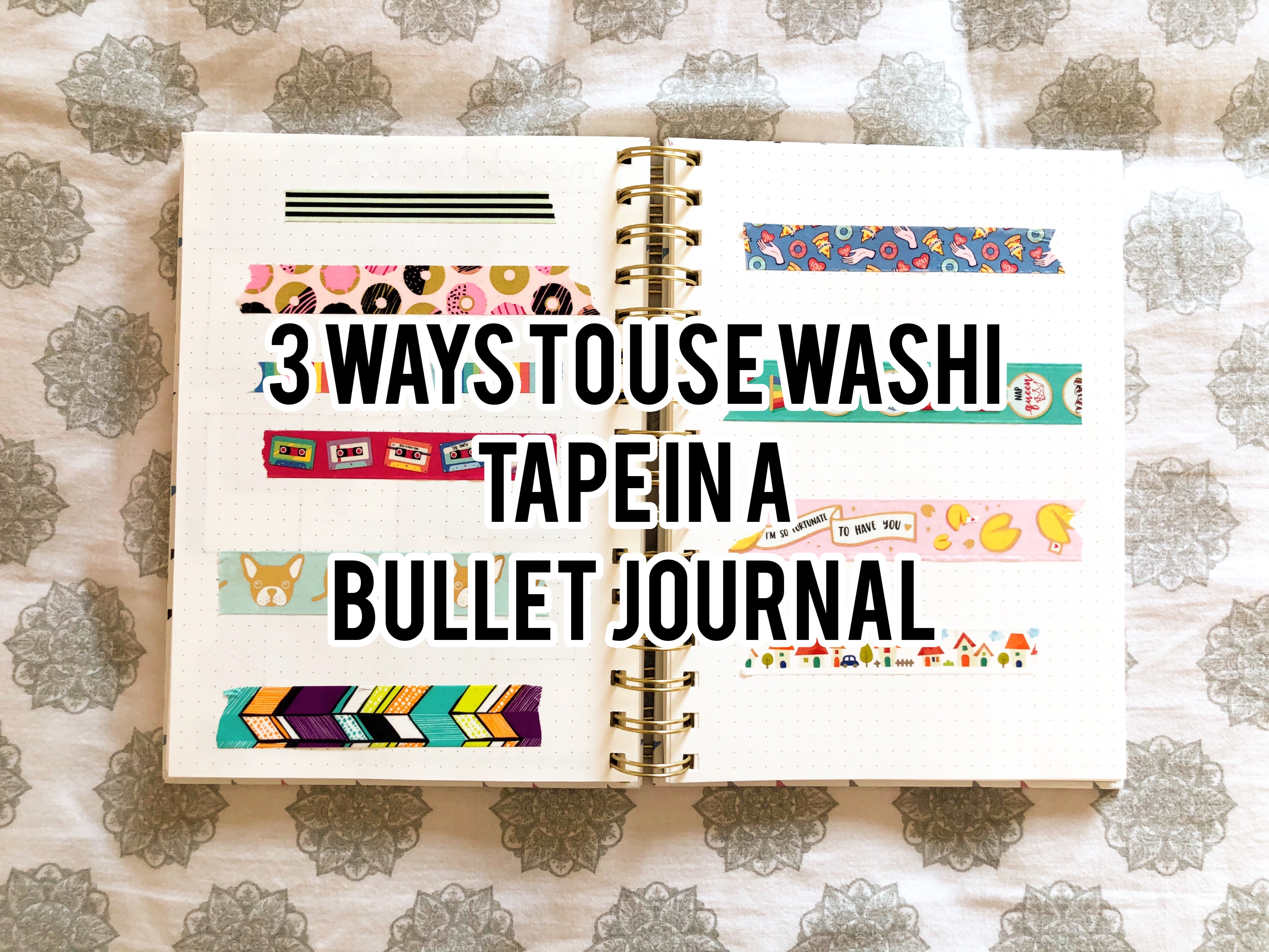 3 Ways to Use Washi Tape in a Bullet Journal – Design Time Simplicty